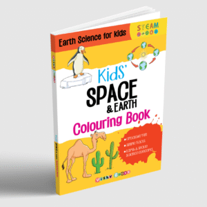 Kid's Space & Earth Colouring Book (STEAM)