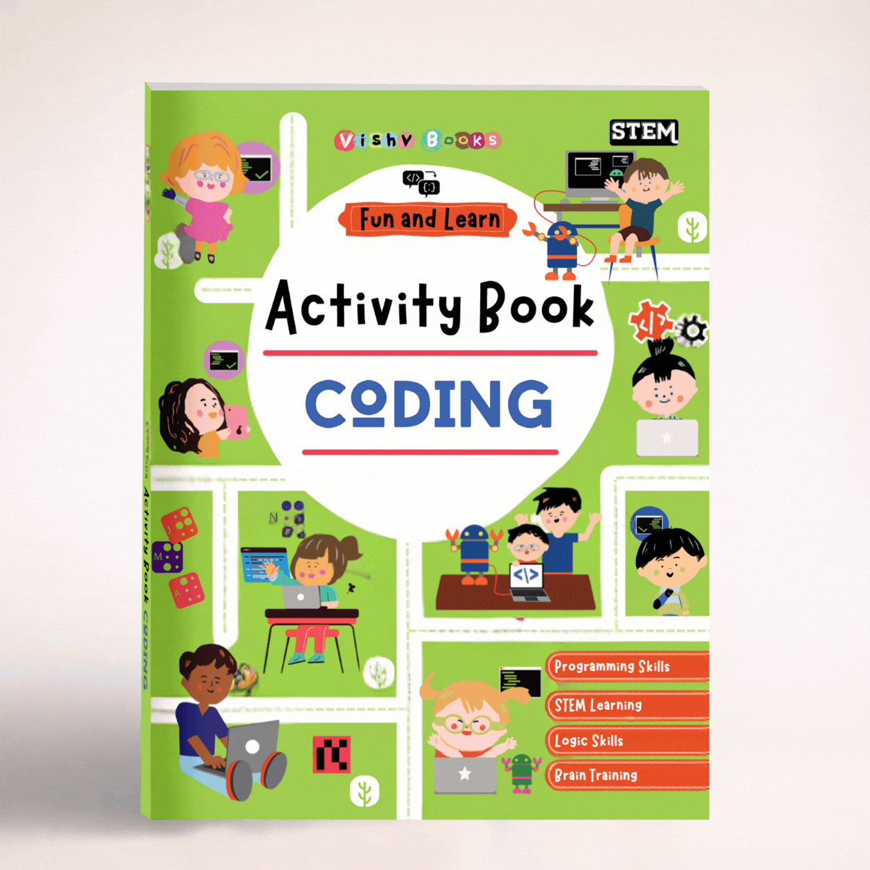 Fun and Learn Activity Book Coding