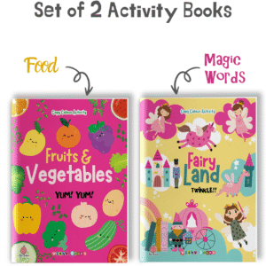 Copy Colour Activity (Fairy Land and Fruits & Vegetables) (Combo Shrink Wrap)