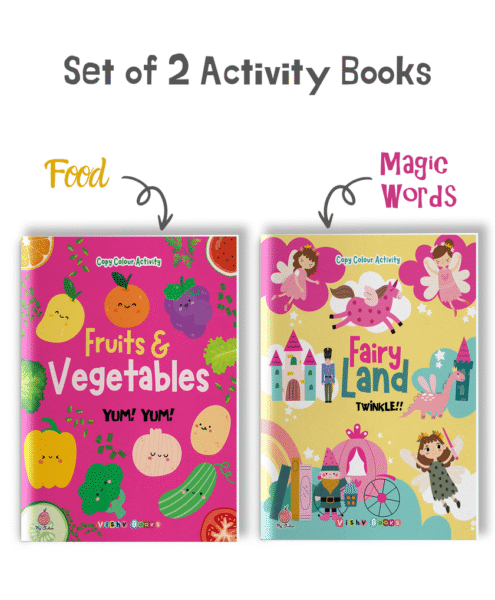 Copy Colour Activity (Fairy Land and Fruits & Vegetables) (Combo Shrink Wrap)